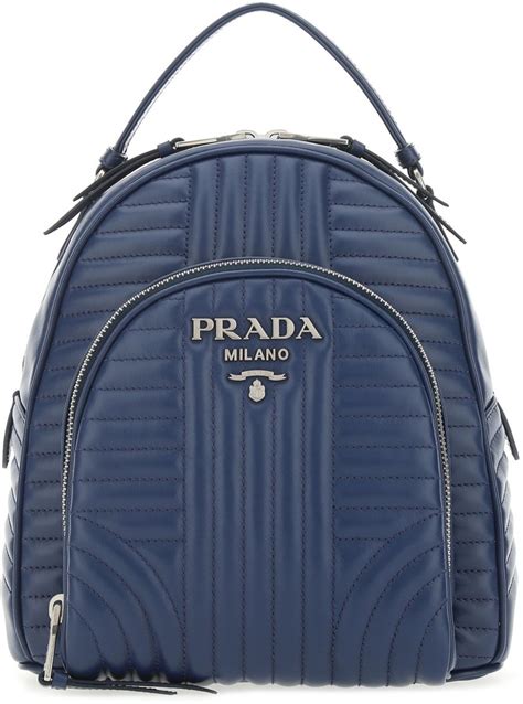 prada logo plaque quilted backpack|prada purses.